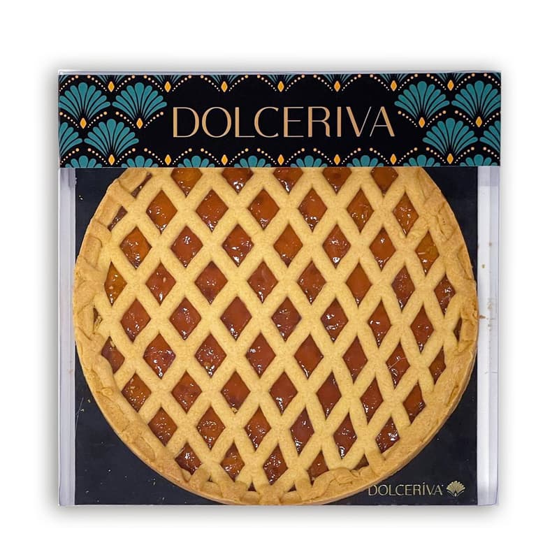 Crostata Tradiční italský koláč s meruňkovou náplní