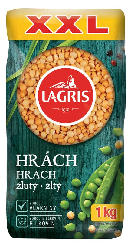 Lagris pea yellow peeled and halved