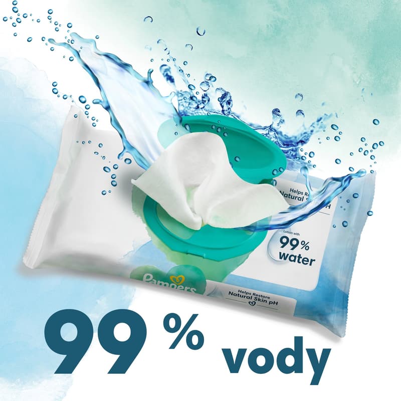 Pampers Harmonie Aqua Baby Wipes 1 Packs = 48 Wipes
