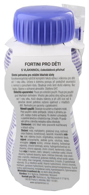 FORTINI FOR CHILDREN WITH FIBER, CHOCOLATE FLAVOR oral solution 1X200ML