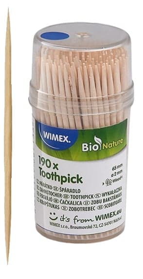 Wimex Round toothpicks in a barrel