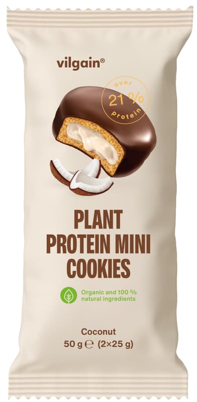 Vilgain BIO Plant Protein Mini cookies kokos (2×25 g)
