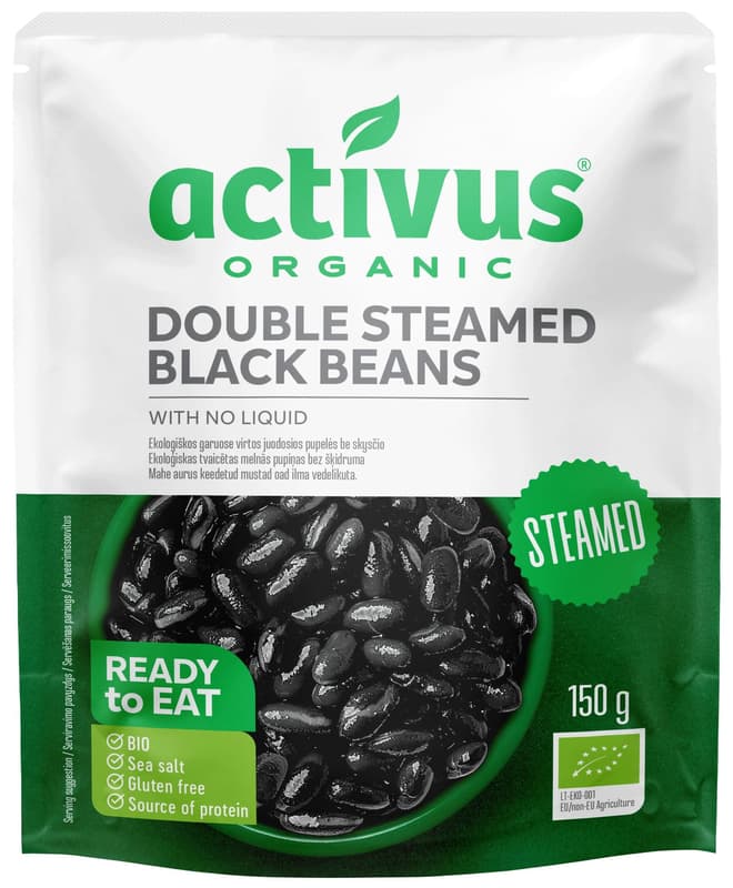 Activus BIO Black beans without pickle ready to eat