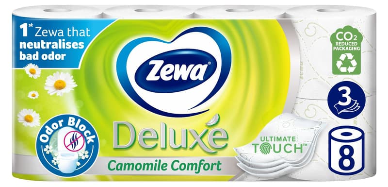 Zewa Deluxe Camomile Comfort toilet paper 3 layers
