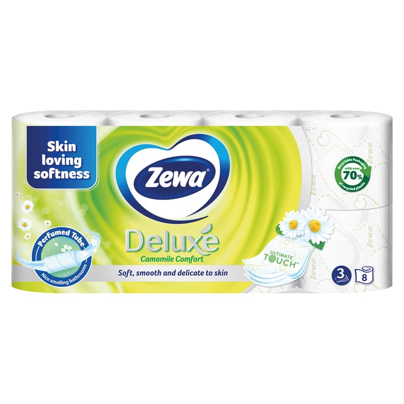Zewa Deluxe Camomile Comfort toaletní papír 3vrstvý, 8 ks