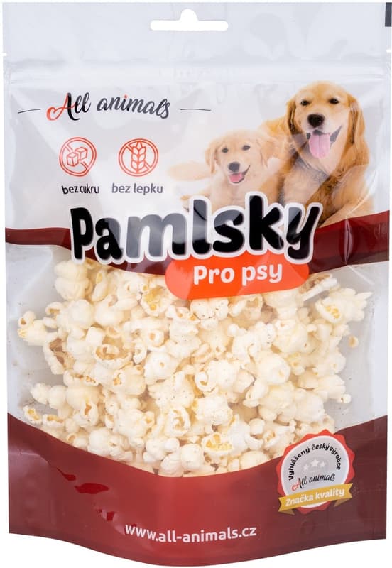 All Animals Popcorn s příchutí hovězího masa pro psy