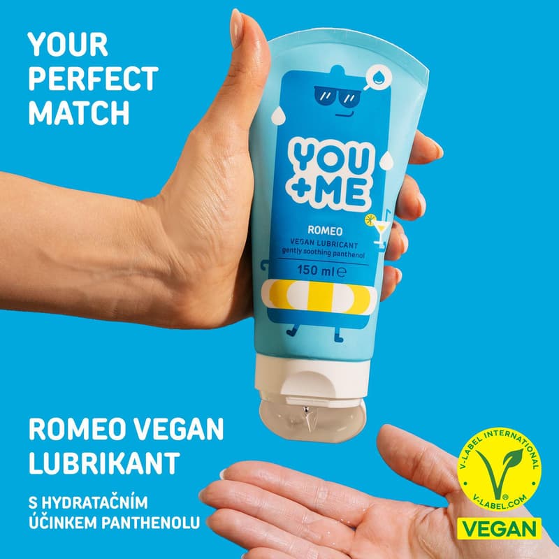 You+Me Romeo Vegan kondomy se zvýšenou dávkou lubrikace