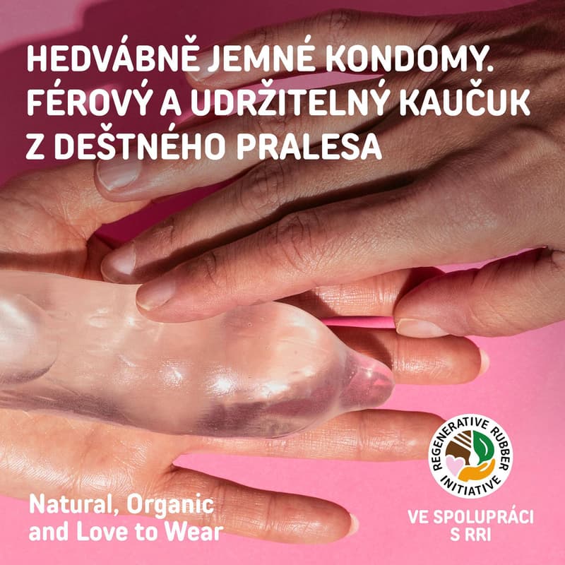 You+Me Juicy Vegan kondomy s jahodovým aroma