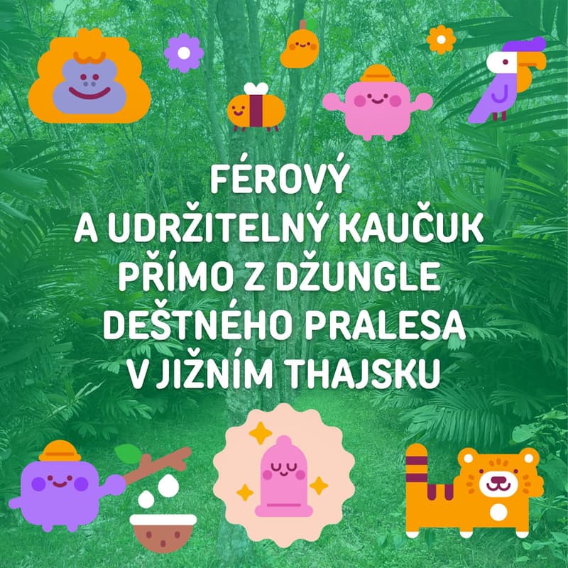 You+Me Macho Vegan kondomy se stimulujícími vroubky