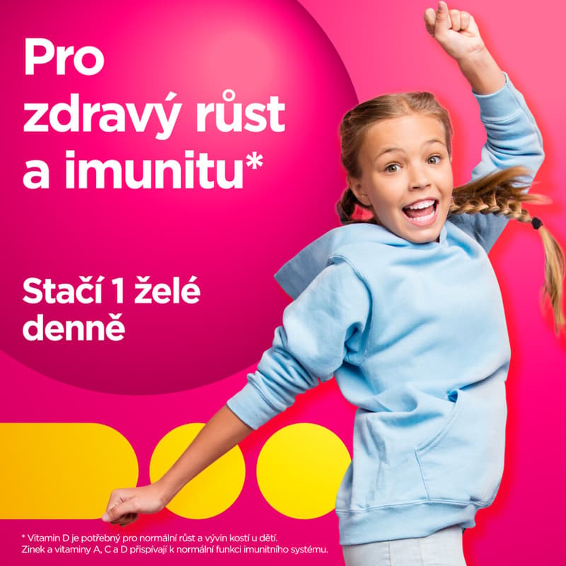 Centrum Kids Gummies malina a jahoda želé 60ks