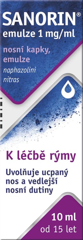 SANORIN EMULSION 1MG/ML Nasal drops, emulsion 1X10ML