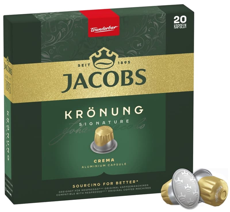 Jacobs Kronung coffee capsules for Nespresso®*