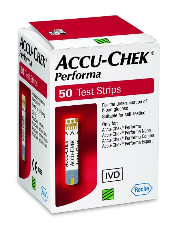 DIAGNOSTIC STRIPS ACCU-CHEK PERFORMA 50 50 PCS