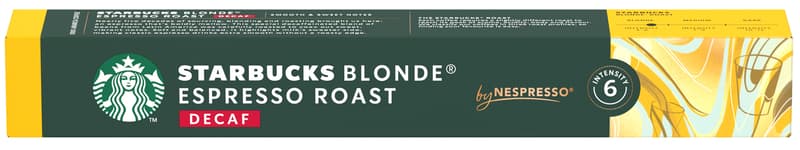 Starbucks Blonde Espresso Roast Decaf by Nespresso kávové kapsle bez kofeinu