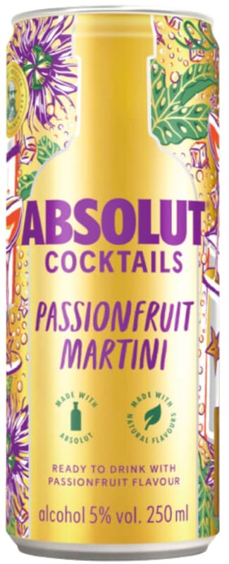 Absolut Cocktail Passionfruit Martini