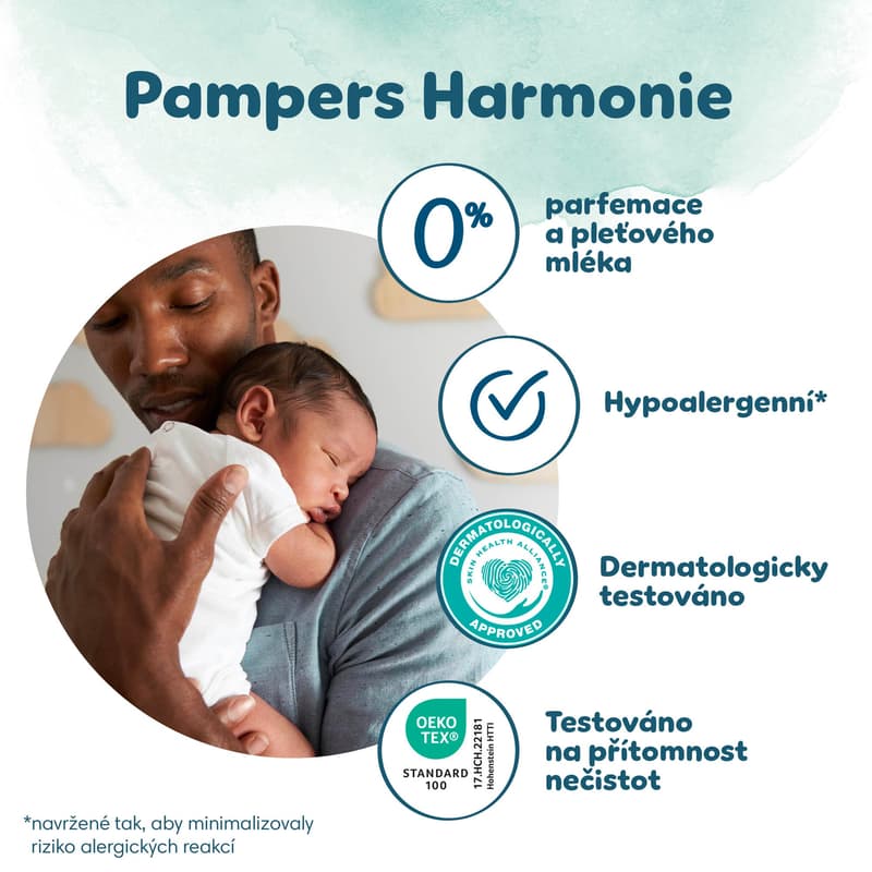 Pampers Harmonie Baby Nappies Size 1, 35 Nappies, 2kg-5kg