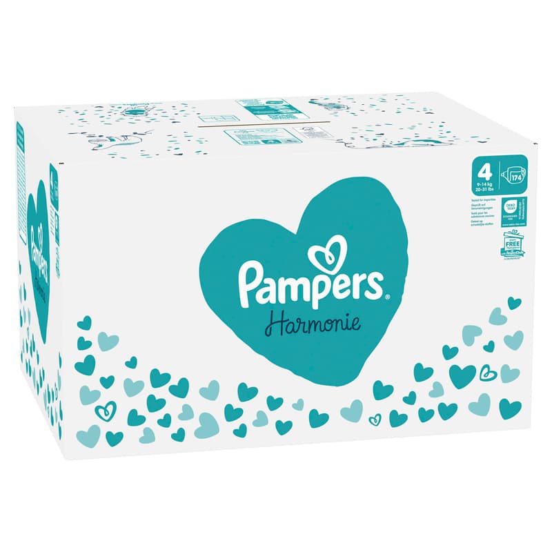 Pampers Harmonie Baby dětské plenky velikost 4 (9–14 kg)