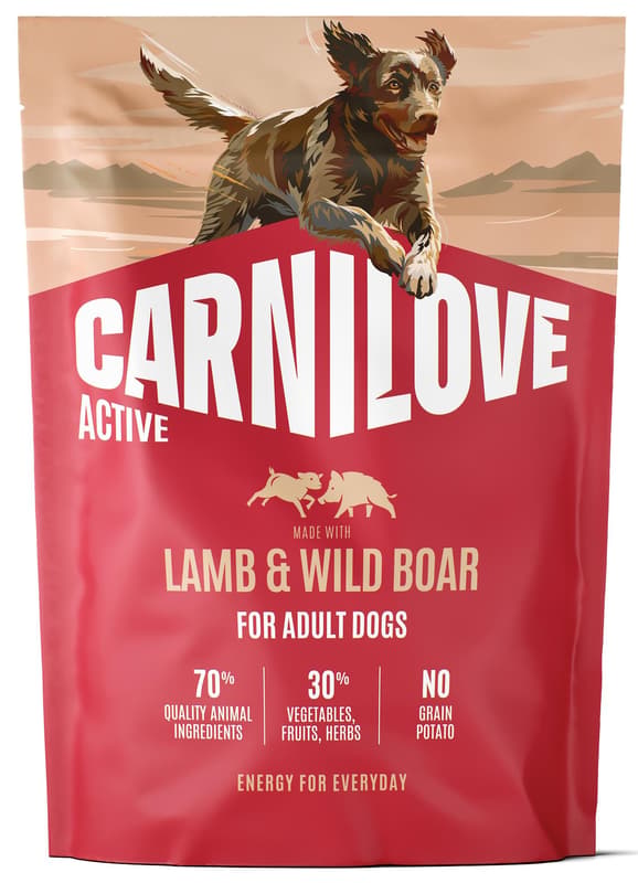 Carnilove Active granule jehněčí a divočák pro psy všech plemen