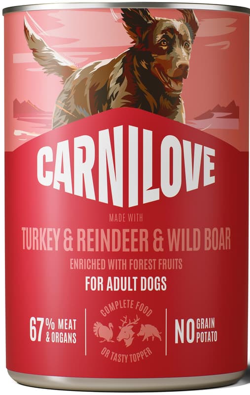 Carnilove Paté konzerva pro psy zvěřina, sob a krocan
