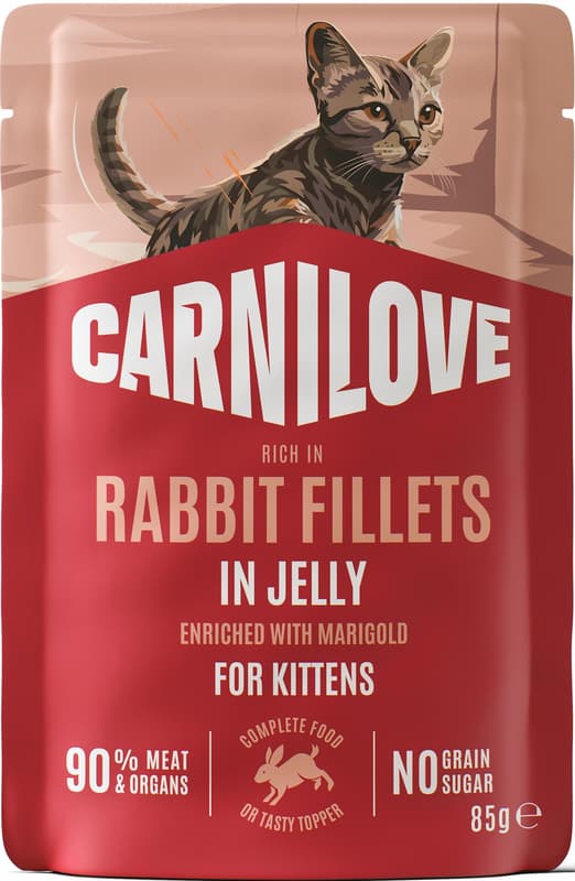 Carnilove Pouch for cats - rabbit and marigold