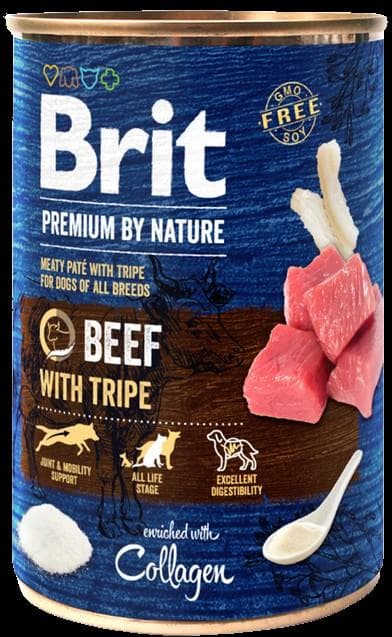 Brit Premium by Nature Beef with Tripes canned food for dogs