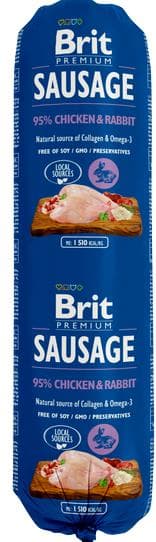 Brit Sausage Chicken & Rabbit salami for dogs