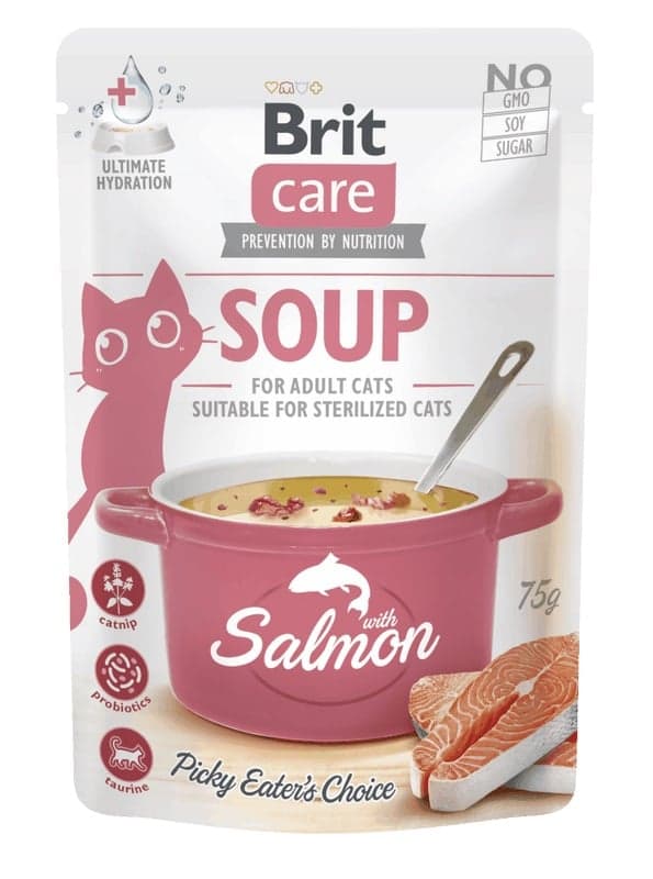 Brit Care Salmon polévka pro kočky