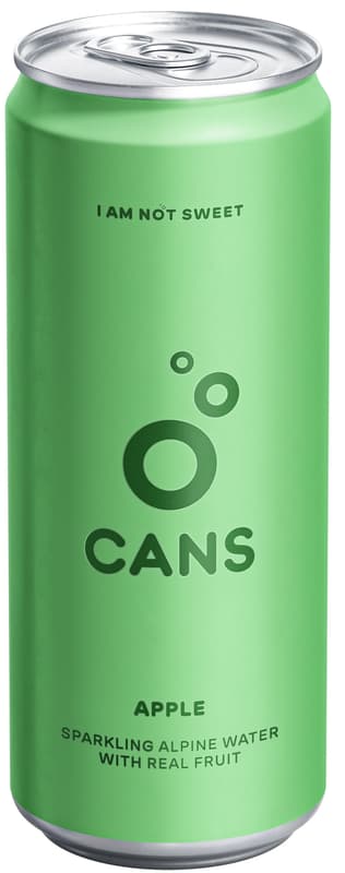 CANS apple and elderflower flavour