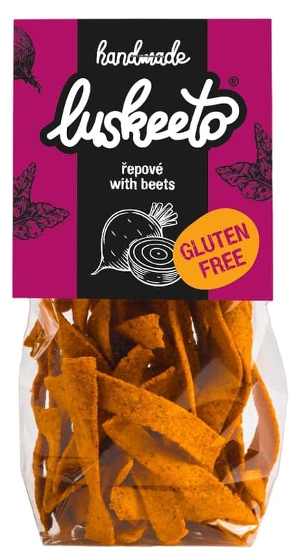 Luskeeto Beetroot Legume Crackers