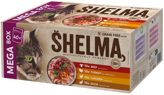 Shelma Grain-free steamed fillets for cats