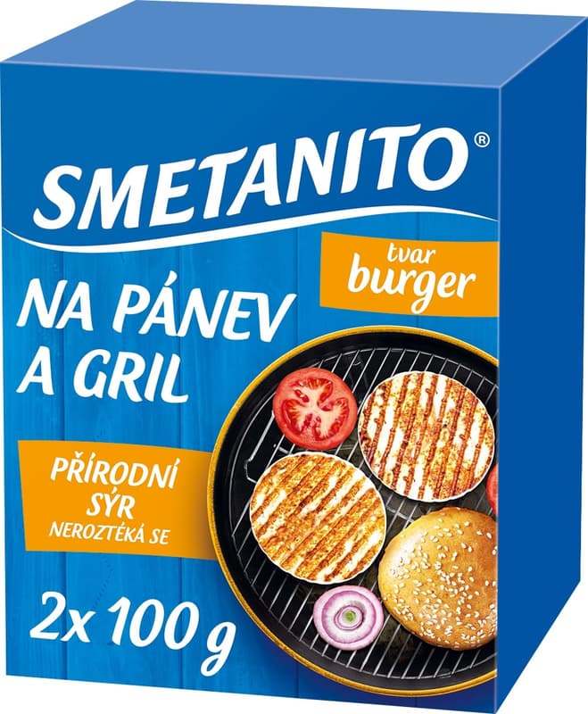 Smetanito Cheese for pan and grill burger (2×100 g)