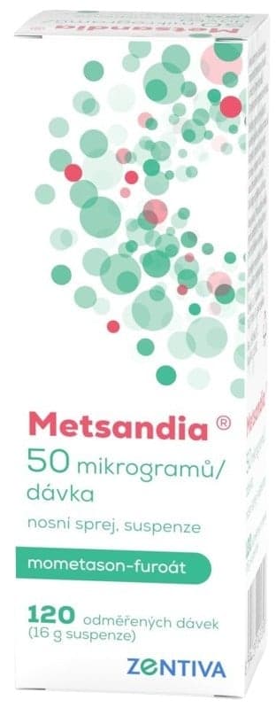 METSANDIA 50MCG/DÁV Nosní sprej, suspenze 120DÁV