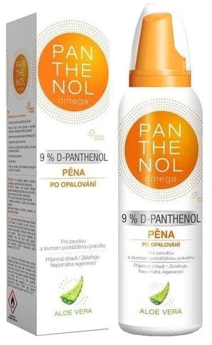 Panthenol Omega chladivá pěna po opalování Aloe vera 9% 200ml