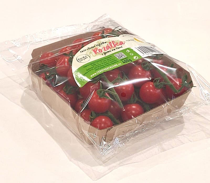 Rohlík.cz – Cherry tomatoes on a twig Rozálka, packaging