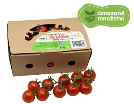 Rohlík.cz – Cherry tomatoes on a twig Rozálka, packaging