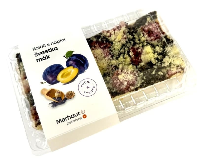 Merhautovo pekařství Cake with poppy seeds and plums