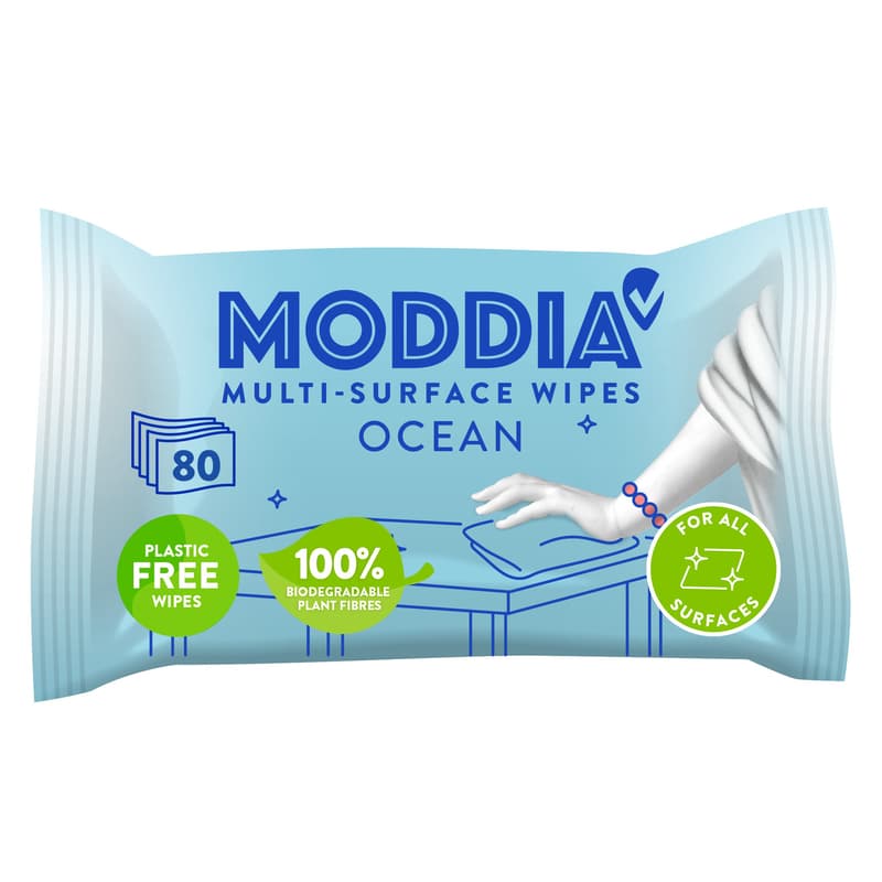 Moddia Vlhčené úklidové ubrousky oceán