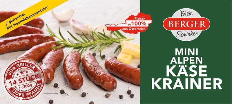 Berger Mini klobásky se sýrem