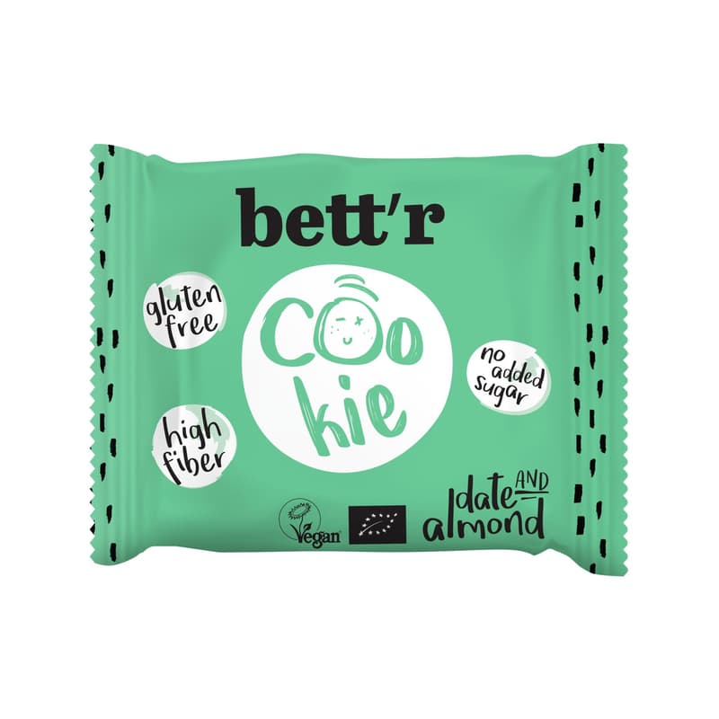 Bett'r BIO Datle & Mandle ovocná sušenka