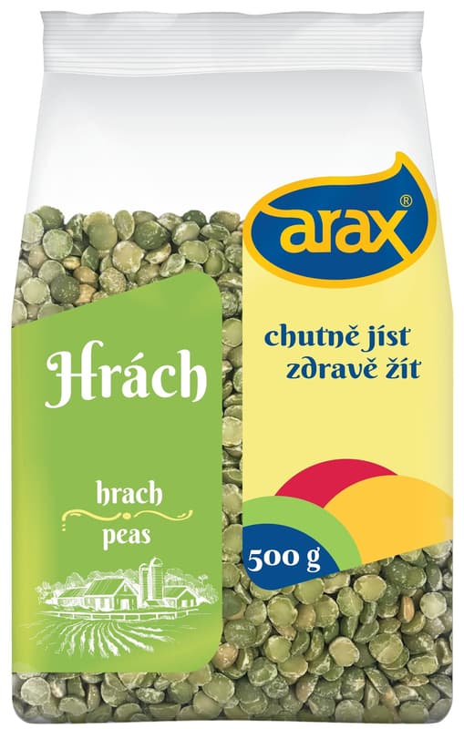 Arax Hrách zelený půlený