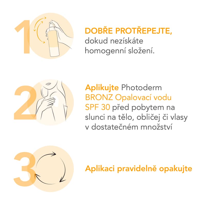 BIODERMA Photoderm BRONZ opalovací voda SPF30 200ml