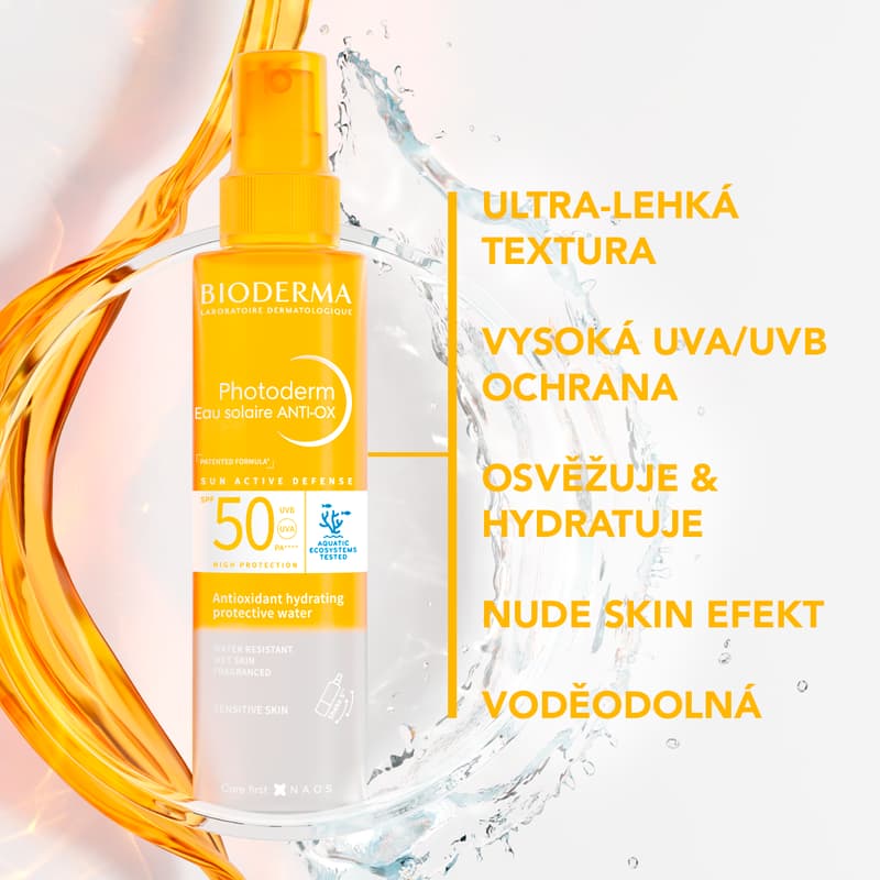 BIODERMA Photoderm opalovací voda SPF50 200ml