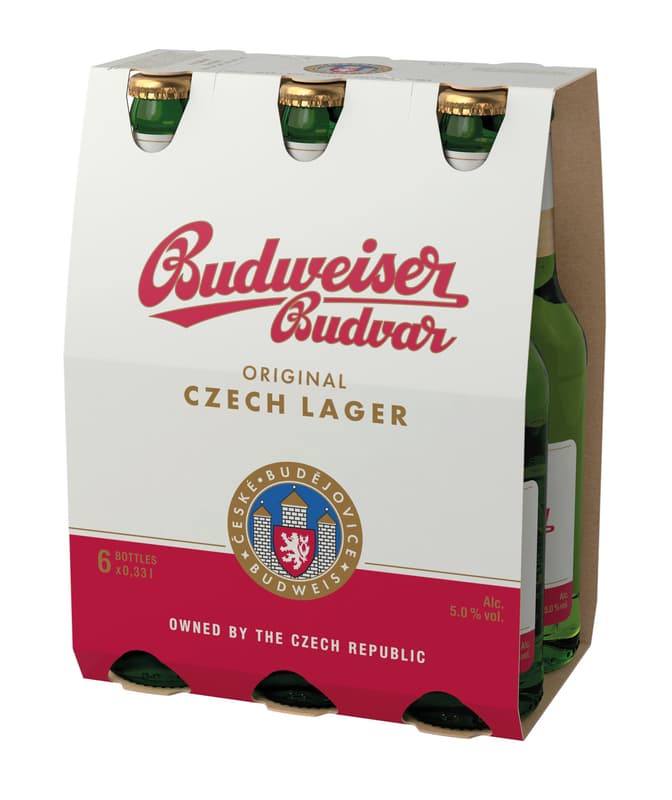 Budweiser Budvar Original 6×0,33 l sklo