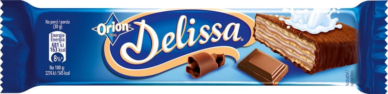 Delissa Wafer with cocoa filling dipped in milk chocolate