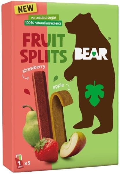 Bear Fruit Splits jahoda a jablko 5×20 g