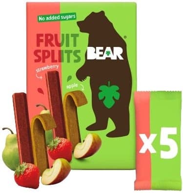 Bear Fruit Splits jahoda a jablko 5×20 g