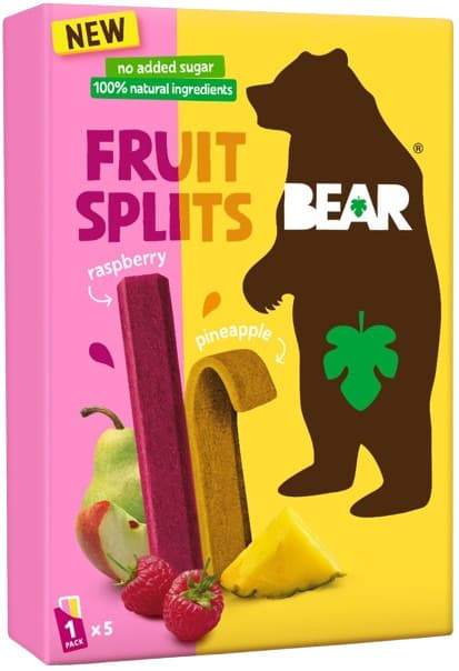 Bear Fruit Splits malina a ananas 5×20 g