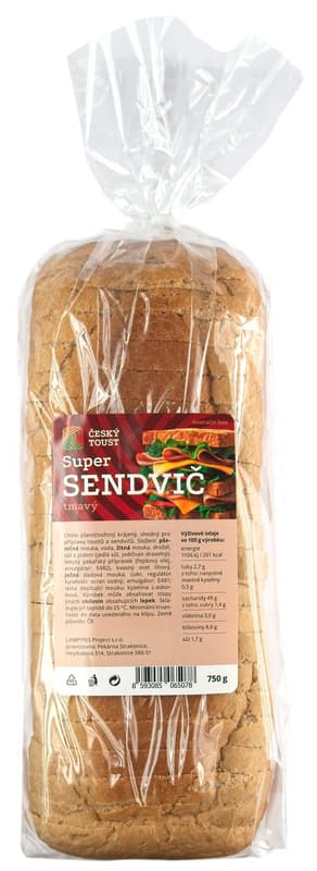 Český toust Super sandwich dark
