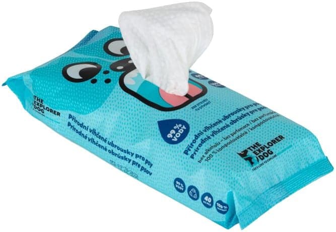 Explorer dog Natural wet wipes for dogs
