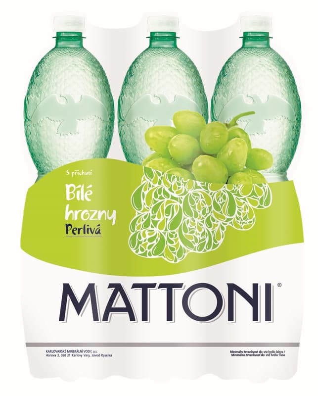 Mattoni s příchutí bílé hrozny 6×1,5 l